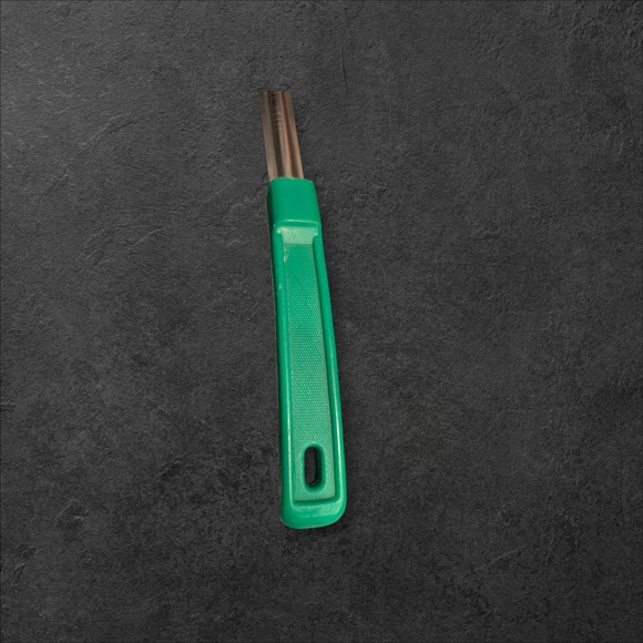 Stainless Steel Measuring Scoop with Green Handle - Picture 4 of 5